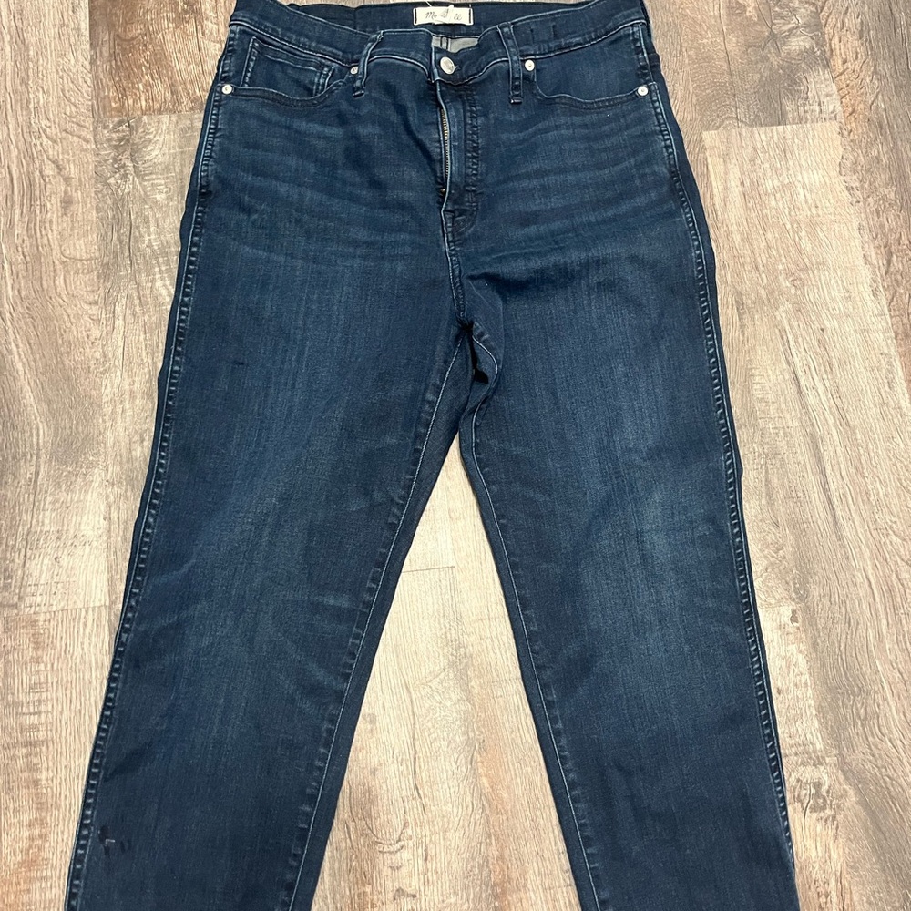 Madewell Blue Straight Leg Jeans